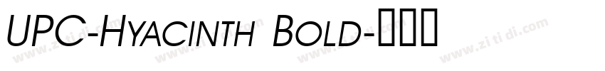 UPC-Hyacinth Bold字体转换